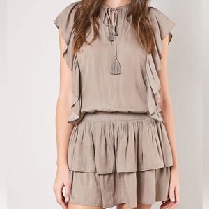 MUSTARD SEED Tiered Dress Mauve